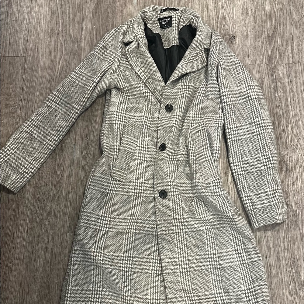 Grey pea coat
